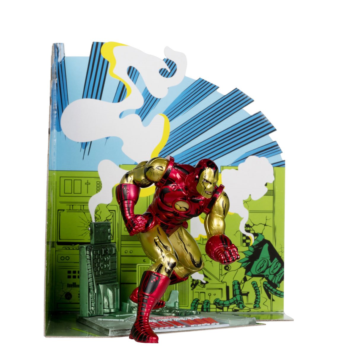 McFarlane - Iron Man (Iron Man #126) Scene Case - 1:10 Scale Posed Figure