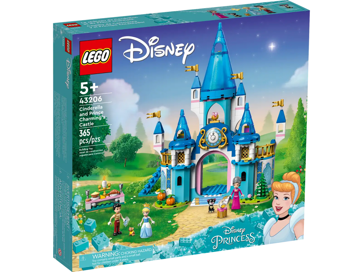 LEGO Disney - Cinderella and Prince Charming's Castle - #43206 (RETIRED)