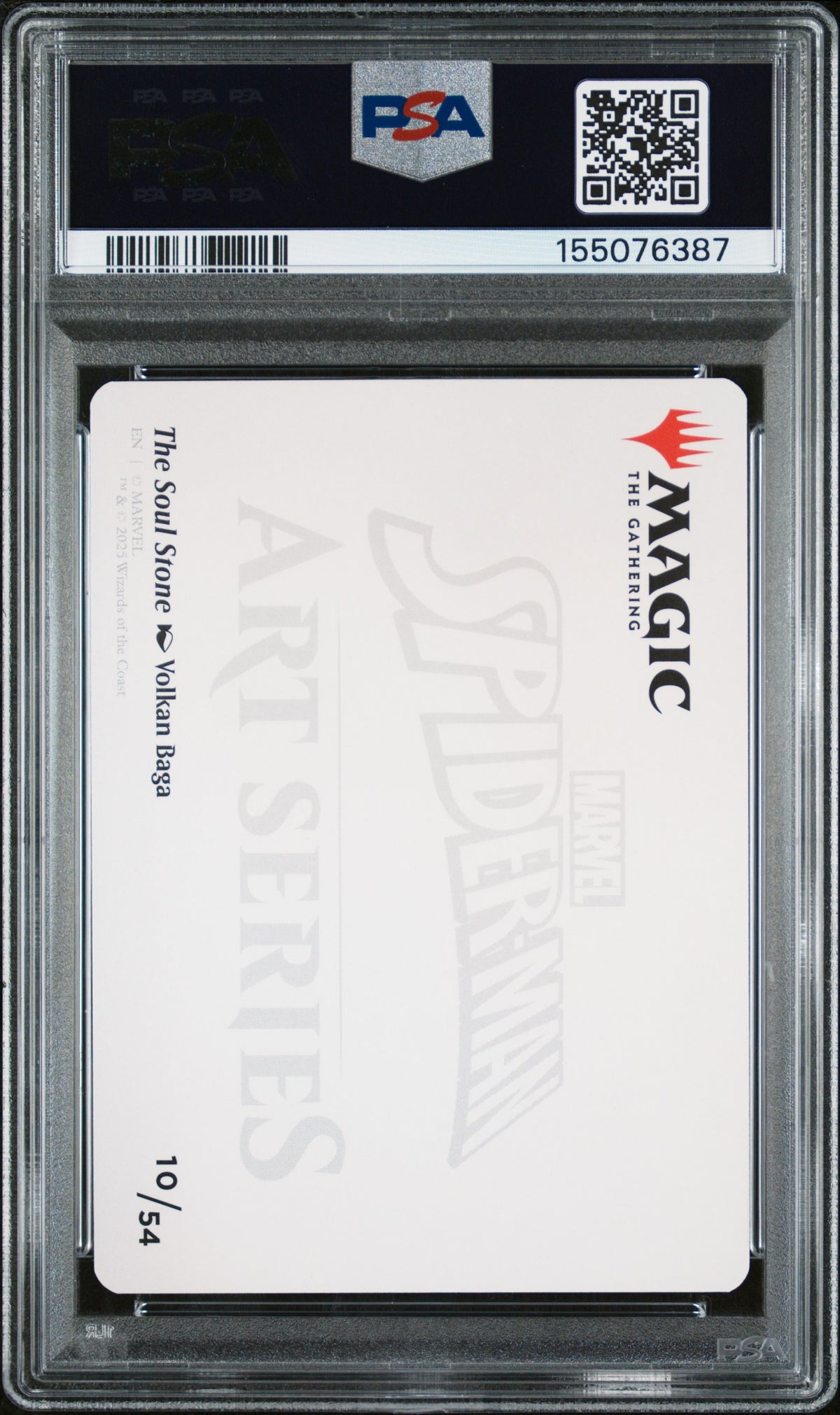 Magic The Gathering Marvel's Spider-Man - Art Series The Soul Stone #10 PSA 10