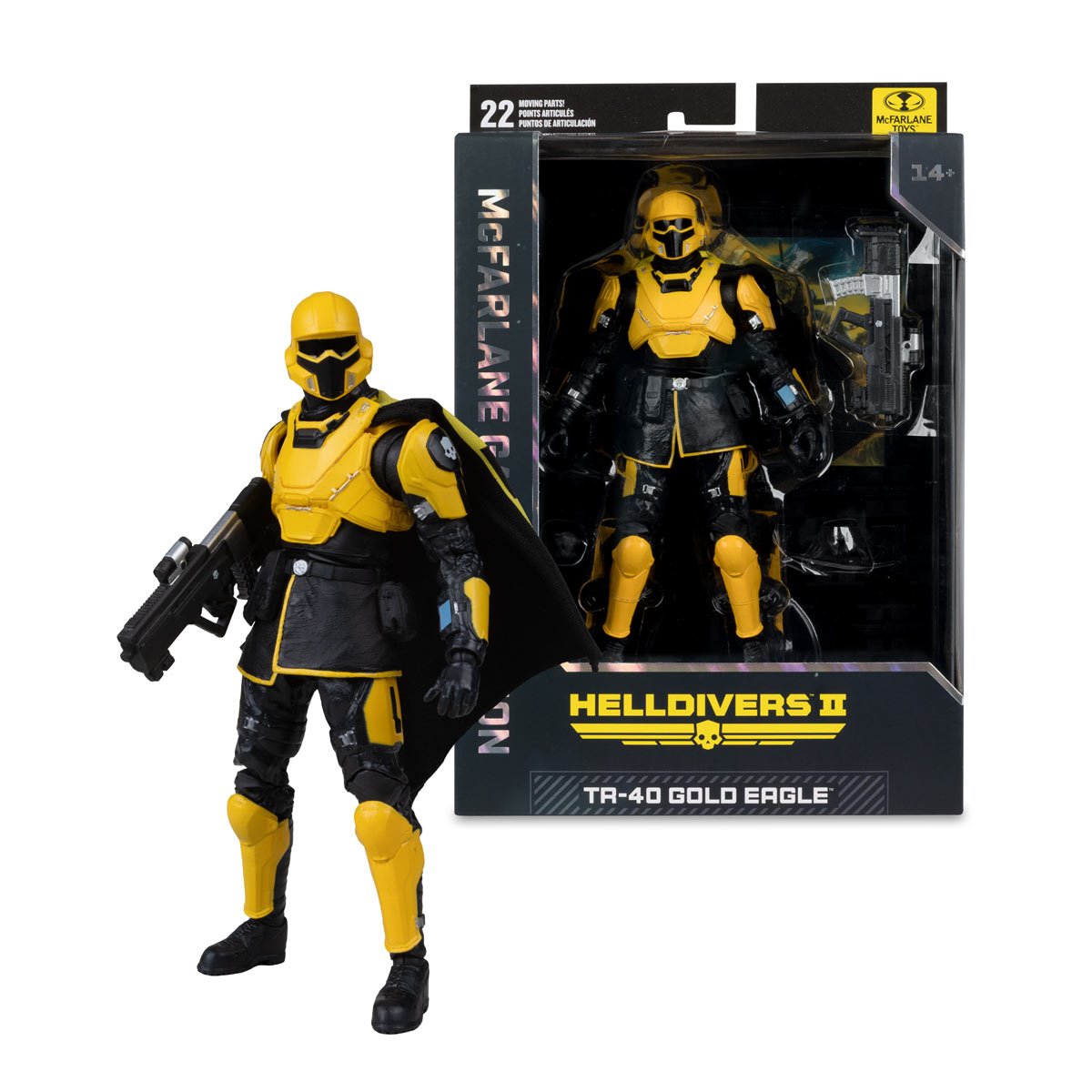 McFarlane Gaming Edition - Helldivers TR-40 Gold Eagle - 7" Action Figure