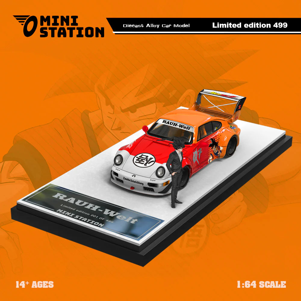 Mini Station - Porsche RWB 964 x DragonBall Z -   Sun Wukong - Limited to /499 - 1:64 Scale