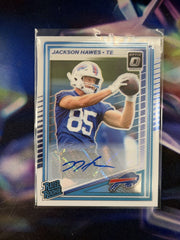 Jackson Hawes Rated Rookie Auto Front - 2025 Donruss Optic