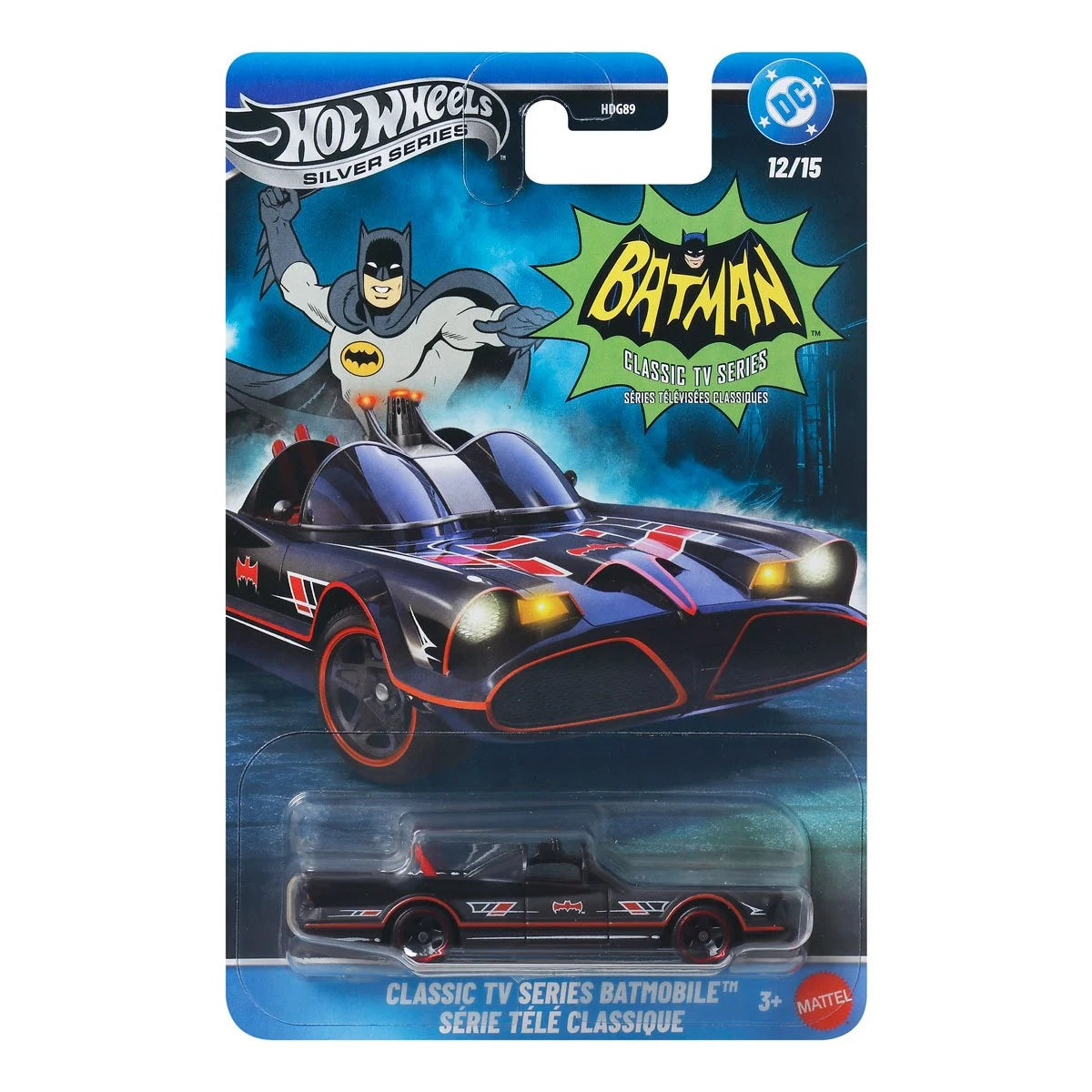 Hot Wheels Silver Series - Batman Themed 2026 Mix 3 - Complete set of 5 Cars (956U) (PRE-ORDER OCT 2026)