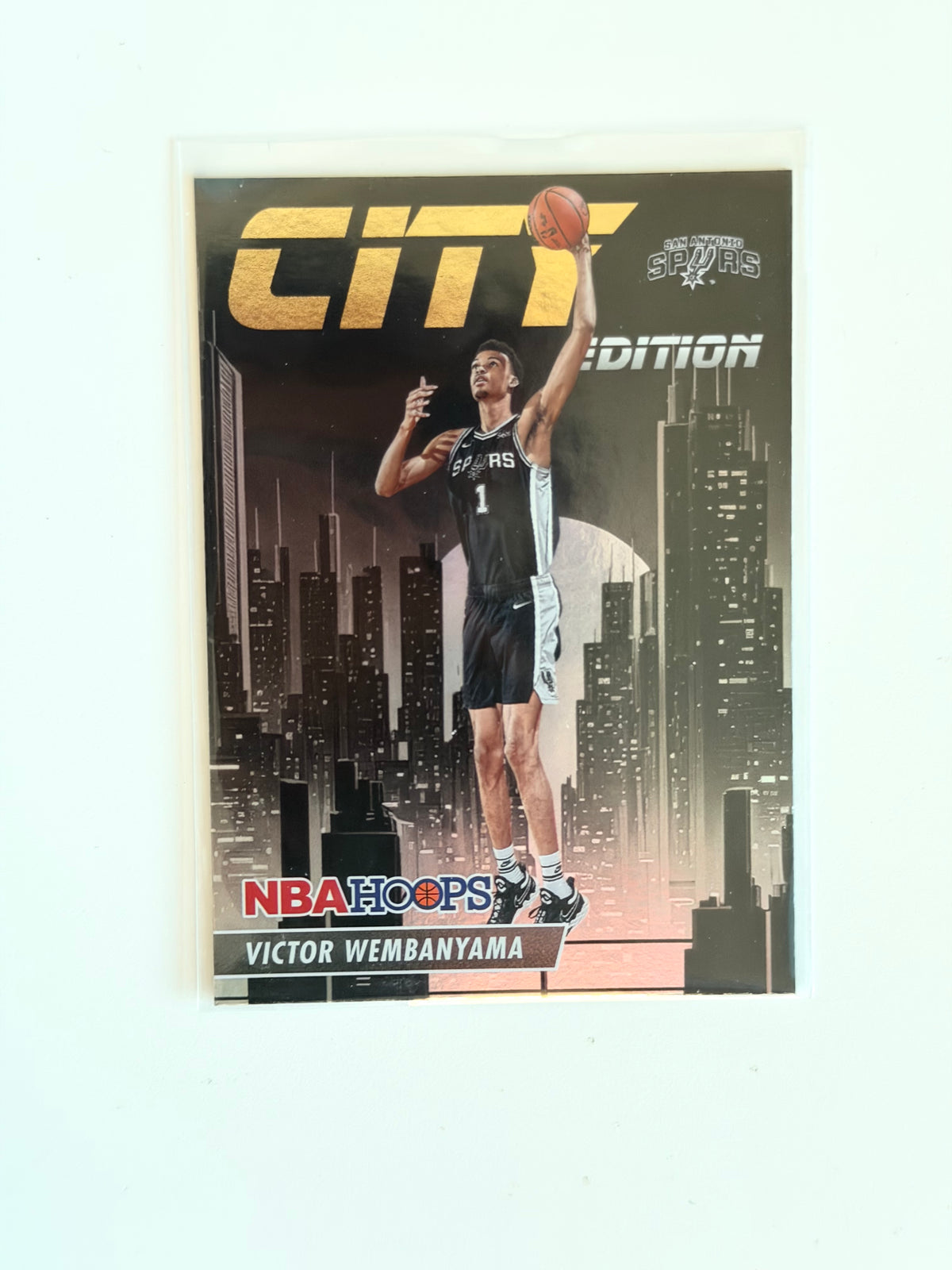 2023-24 Panini NBA Hoops - Victor Wembanyama - City Edition Holo Rookie #30 - Raw Ungraded Card