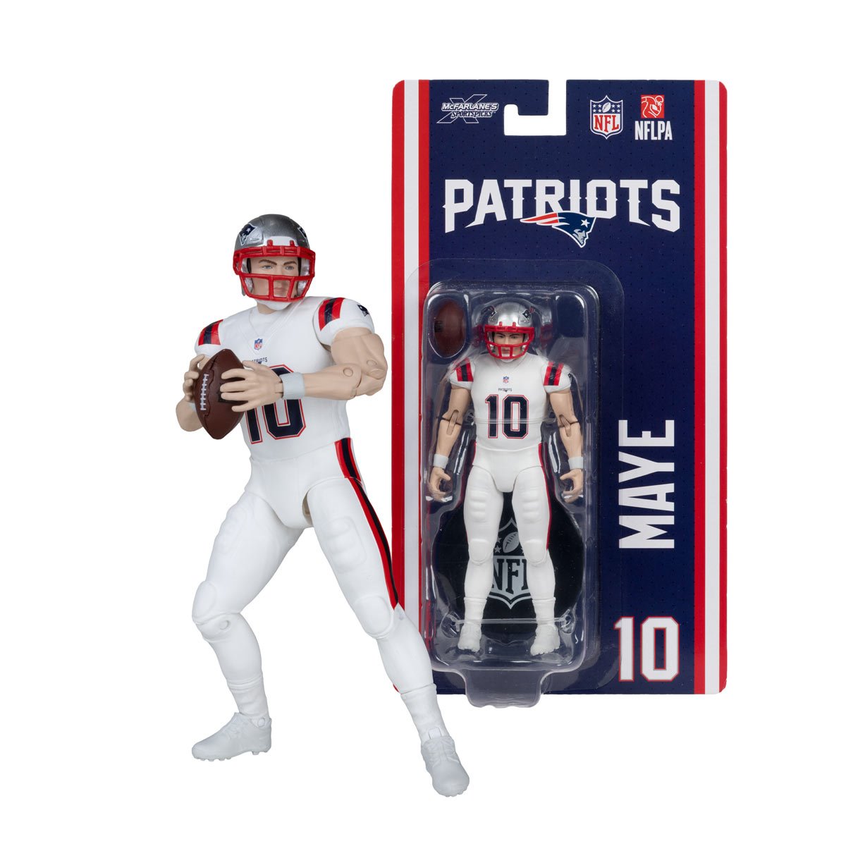 NFL McFarlane’s SportsPicks Wave 2 New England Patriots Drake Maye 6-Inch Action Figure (PRE-ORDER NOVEMBER 2026)