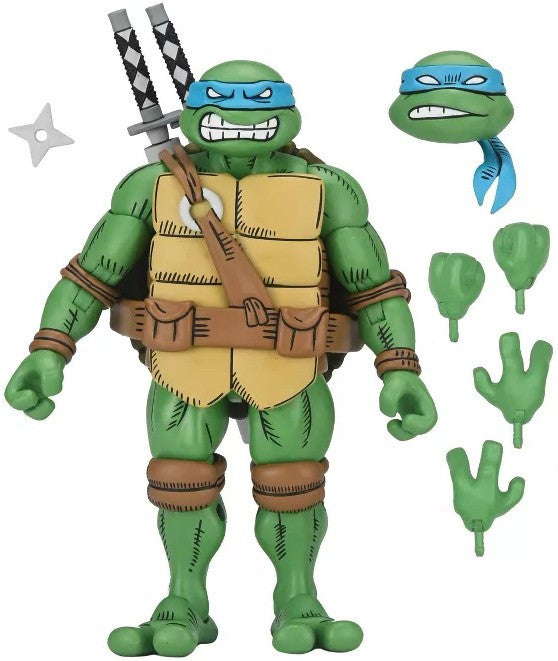 NECA Teenage Mutant Ninja Turtles x Usagi Yojimbo - Leonardo & Michelangelo Action Figure Set of 2 [Ultimate Version]
