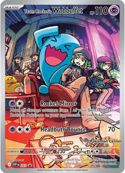 2025 Pokemon DRI-EN - Team Rocket's Wobbuffet #203 - Stamped Pokemon Center ETB Promo Card - Ungraded Raw Card