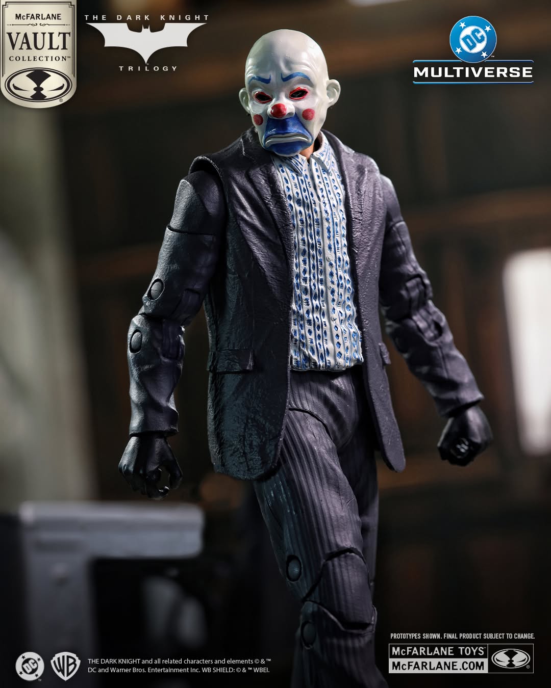 McFarlane Vault Collection Wave 1 - SET OF 2 - The Dark Knight Batman & The Joker - 7" Action Figures