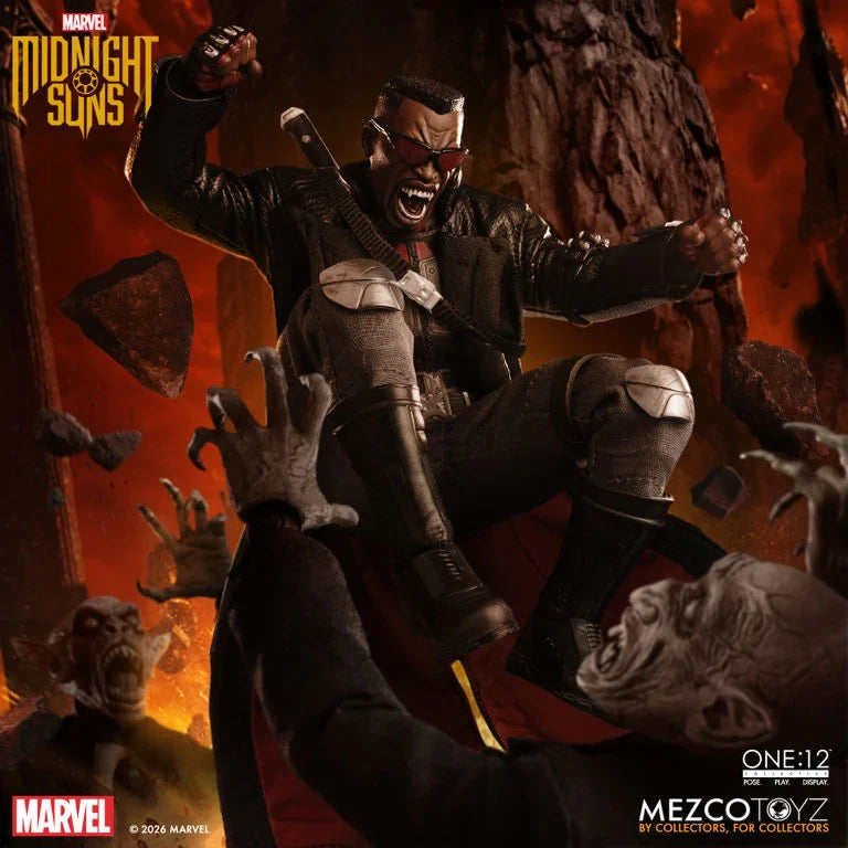 Mezco One:12 Collective Blade Midnight Sons Action Figure (PRE-ORDER JUNE 2027)