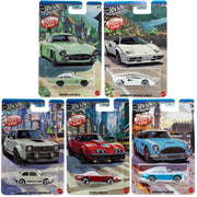 Hot Wheels Vintage Racing - National Icons 2025 Mix 3 Vehicle - Complete Set of 5