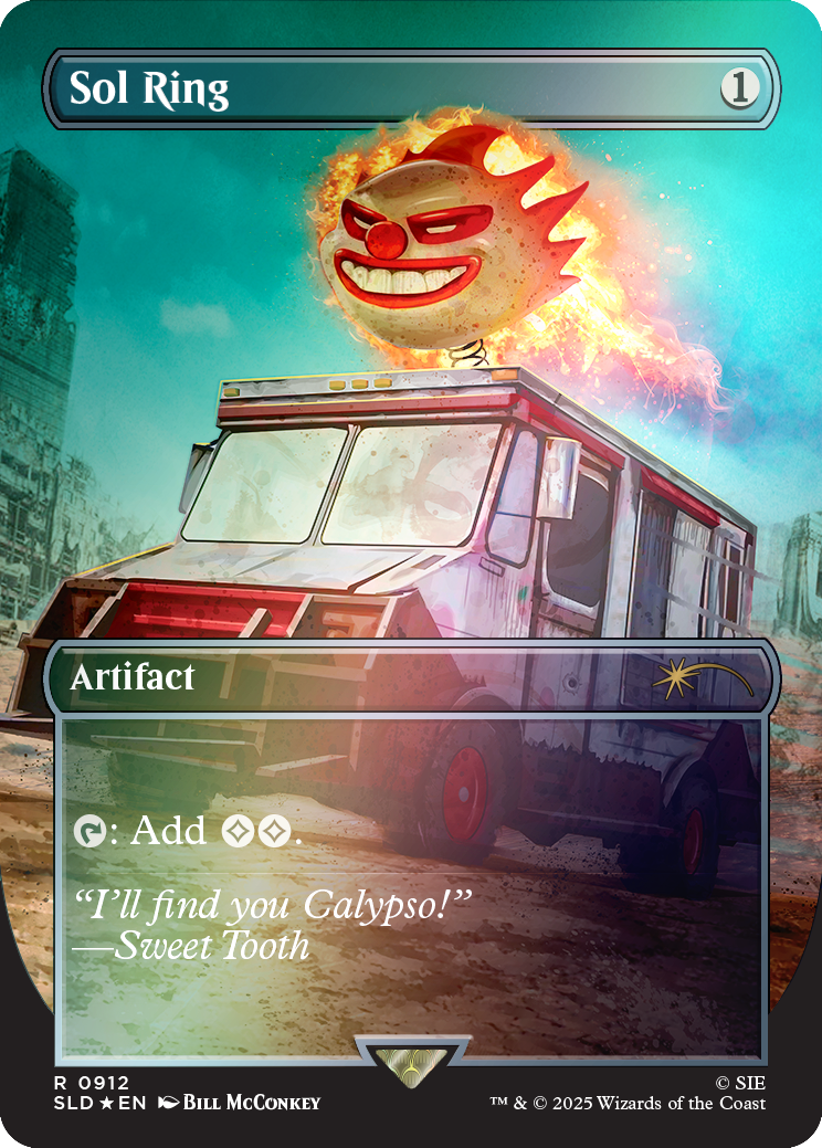 Magic: The Gathering - PlayStation x Twisted Metal Sol Ring Rainbow Foil Edition