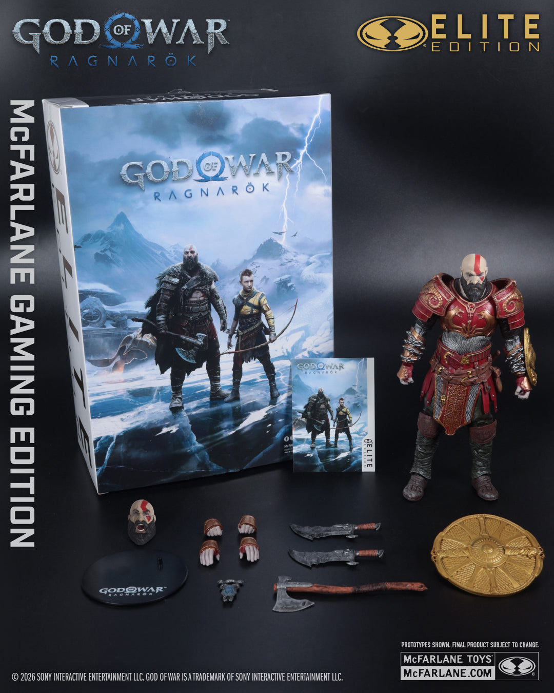 McFarlane Elite Edition - #14 God of War: Ragnarok - Kratos with Ares Armor - 7-Inch Action Figure