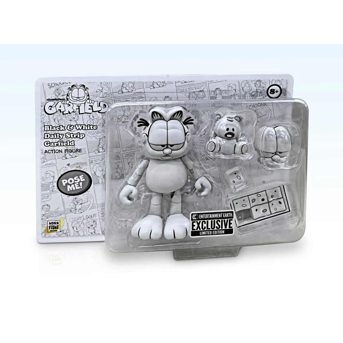 Garfield - Black and White Daily Comic Strip Action Figure - Entertainment Earth Exclusive (PRE-ORDER LATE JUNE 2026)