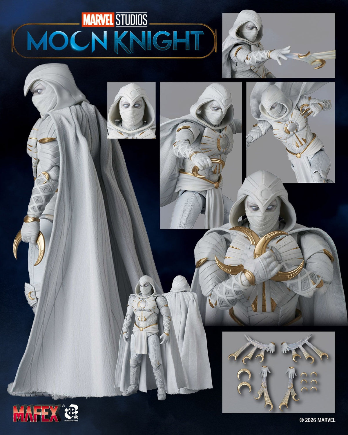MAFEX Marvel Studios - Moon Knight No. 322 - Medicom Toy - (PRE-ORDER JUNE 2027)