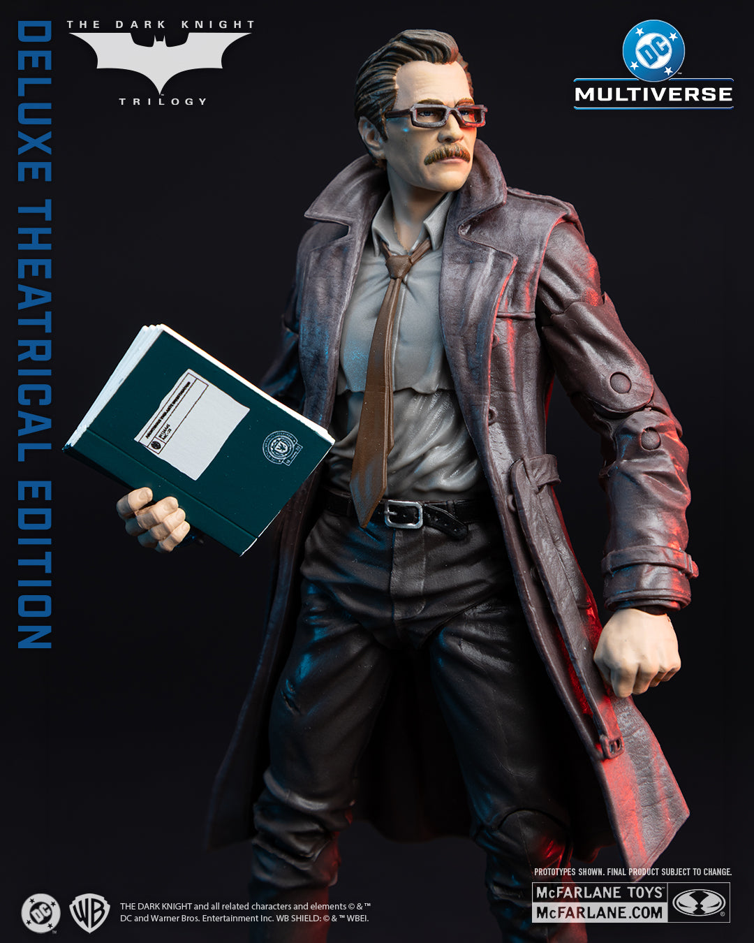 McFarlane DC - Commissioner Gordon (Deluxe Theatrical Edition) - The Dark Knight - 7-Inch Action Figure