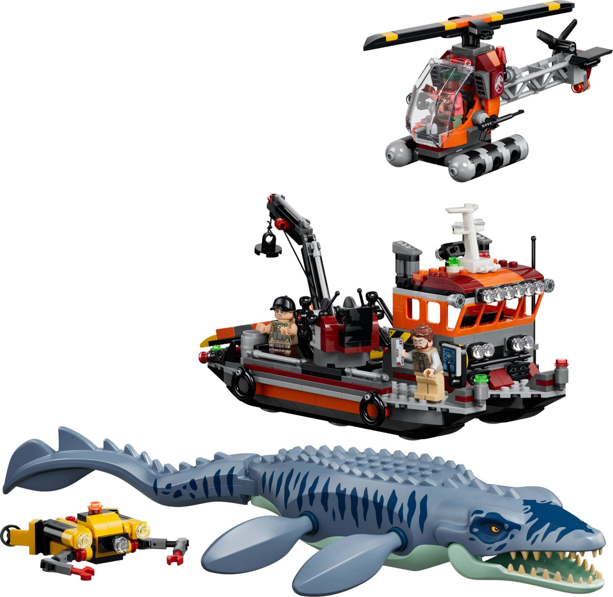 LEGO Jurassic World - Mosasaurus Dinosaur Boat Attack - 77983 - (PRE-ORDER AUG 1, 2026)