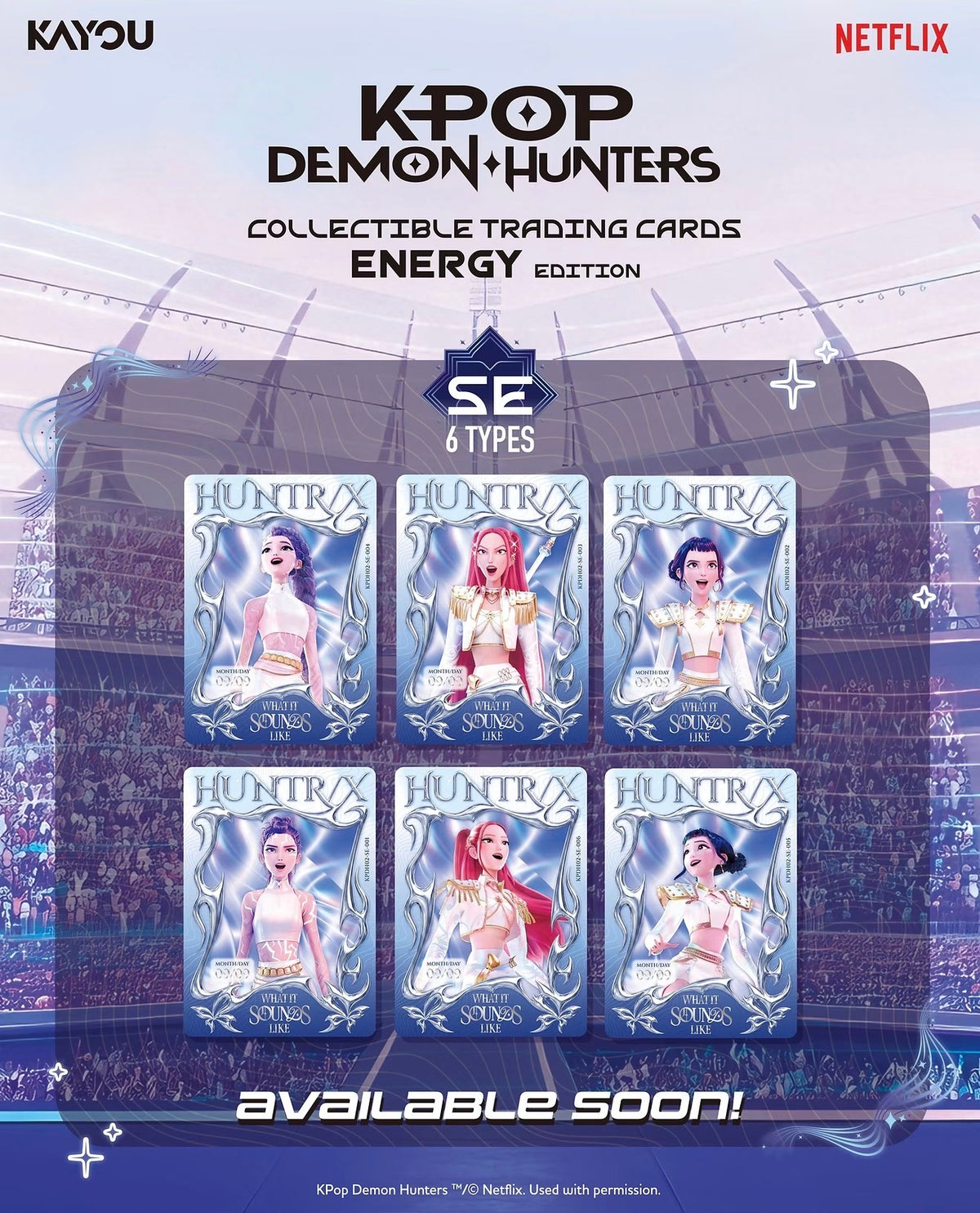 K-Pop Demon Hunters World Tour Collectible Cards - Series 2 - Energy Edition 5 Pack Bundle (PRE-ORDER NOV 2026)