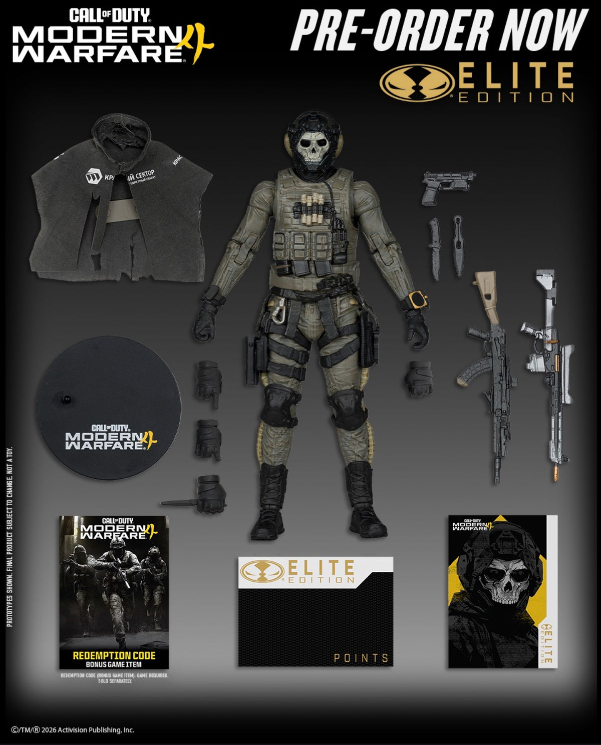 McFarlane Elite Edition - Call of Duty Ghost #19 - 7-Inch Scale Action Figure (PRE-ORDER DEC 2026)
