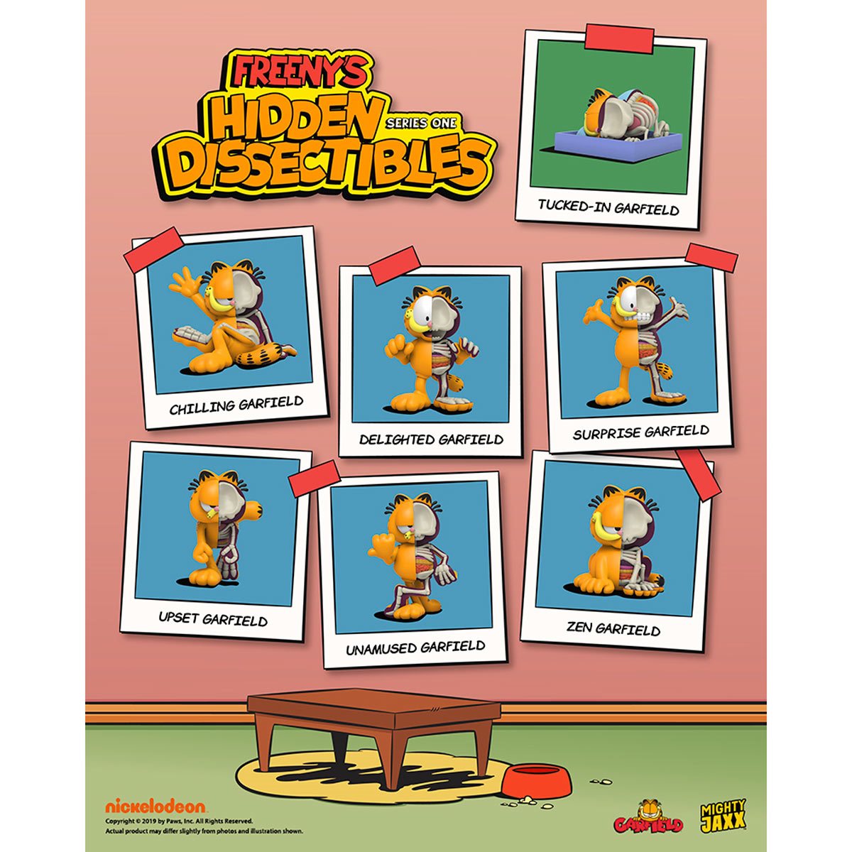 Freeny's Hidden Dissectibles Garfield  Mini-Figure