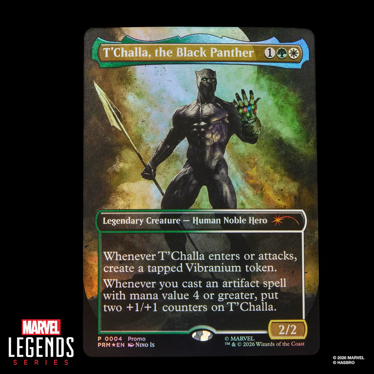 Marvel Legends x Magic: The Gathering - Complete Set of 4 Figures + Promo Cards - Captain America, Doctor Doom 2099, Malice, Black Panther (PRE-ORDER OCT 2026)
