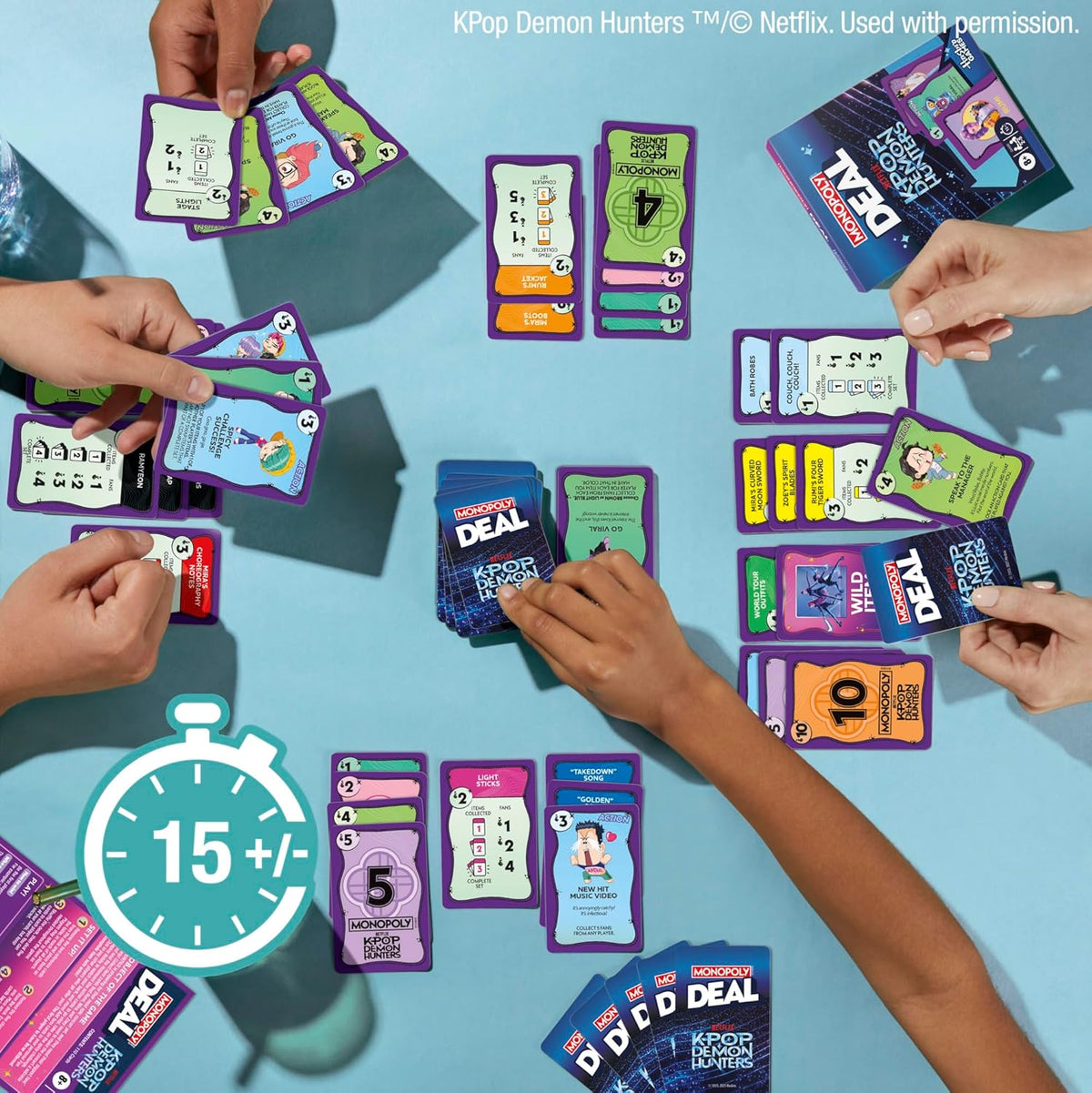 Monopoly Deal: K-Pop Demon Hunters Game