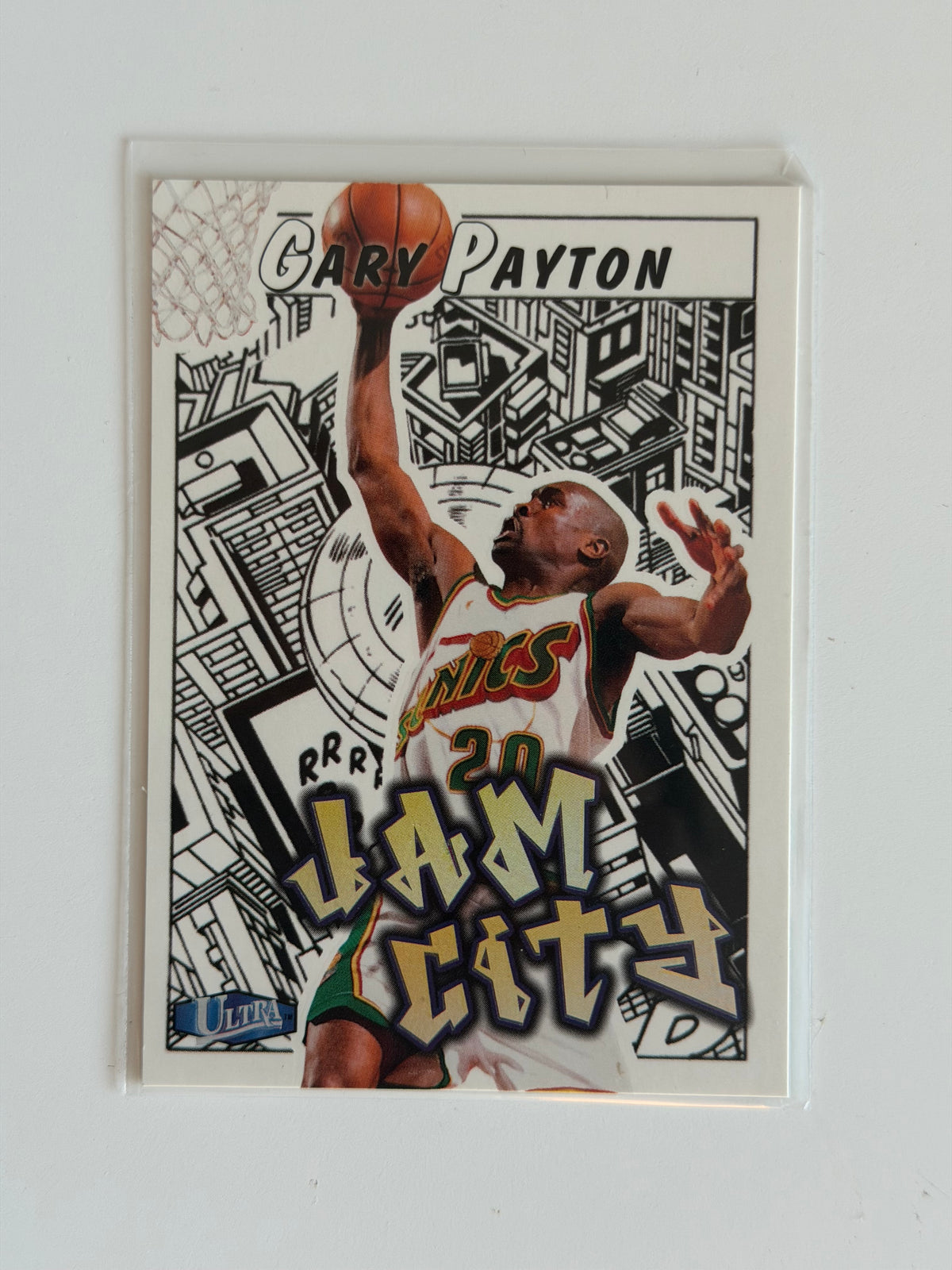1997 Fleer Ultra — Jam City - Gary Payton - #13 - Raw Ungraded Card