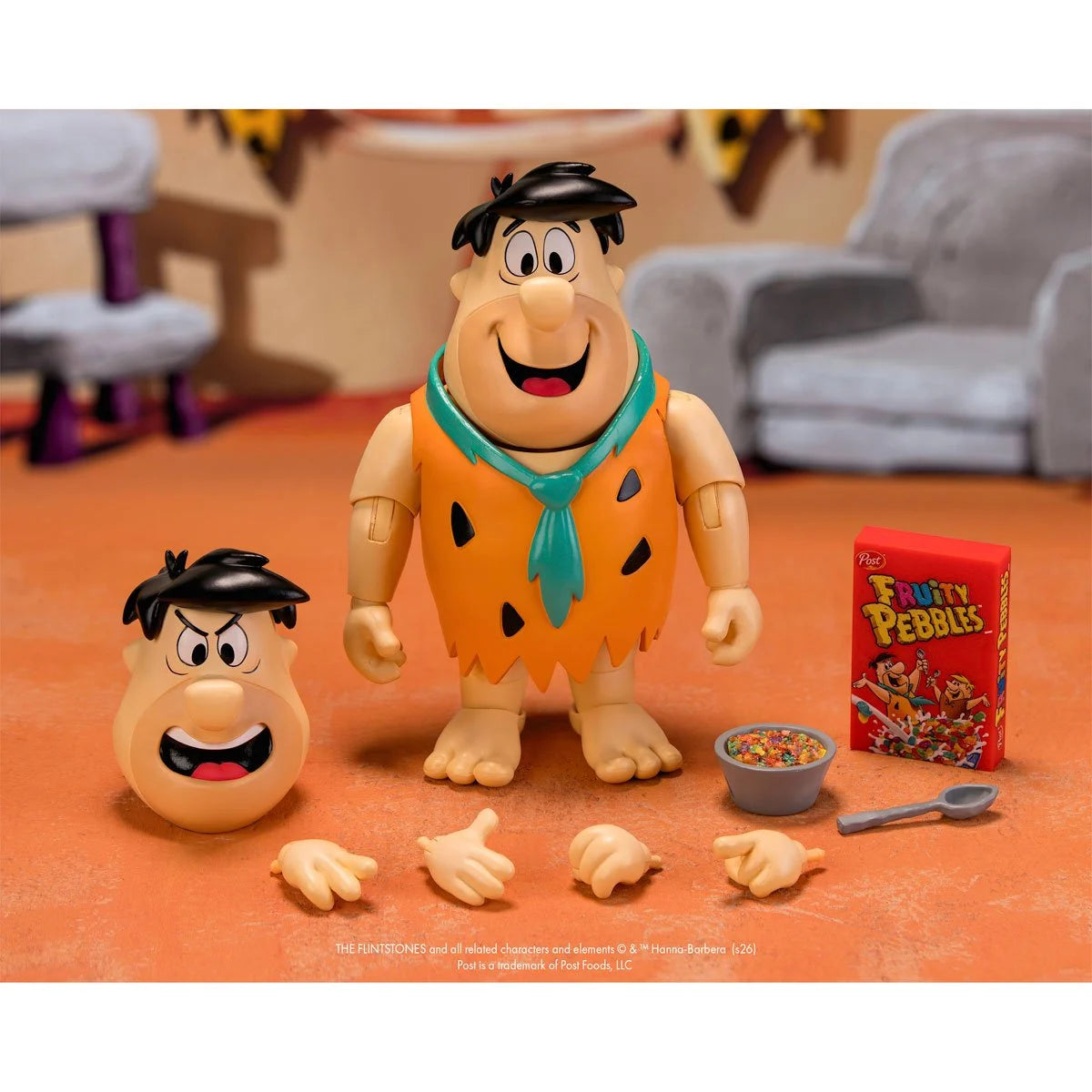 Fruity Pebbles Fred Flintstone & Cocoa Pebbles Barney Rubble Set of 2 - 1:12 Action Figure - Jada Toys (PRE-ORDER JULY 2026)