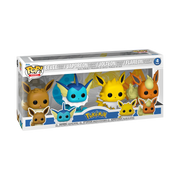 Funko Games - Pokemon Eevee Evolution 4-Pack - Eevee / Vaporeon / Jolteon / Flareon