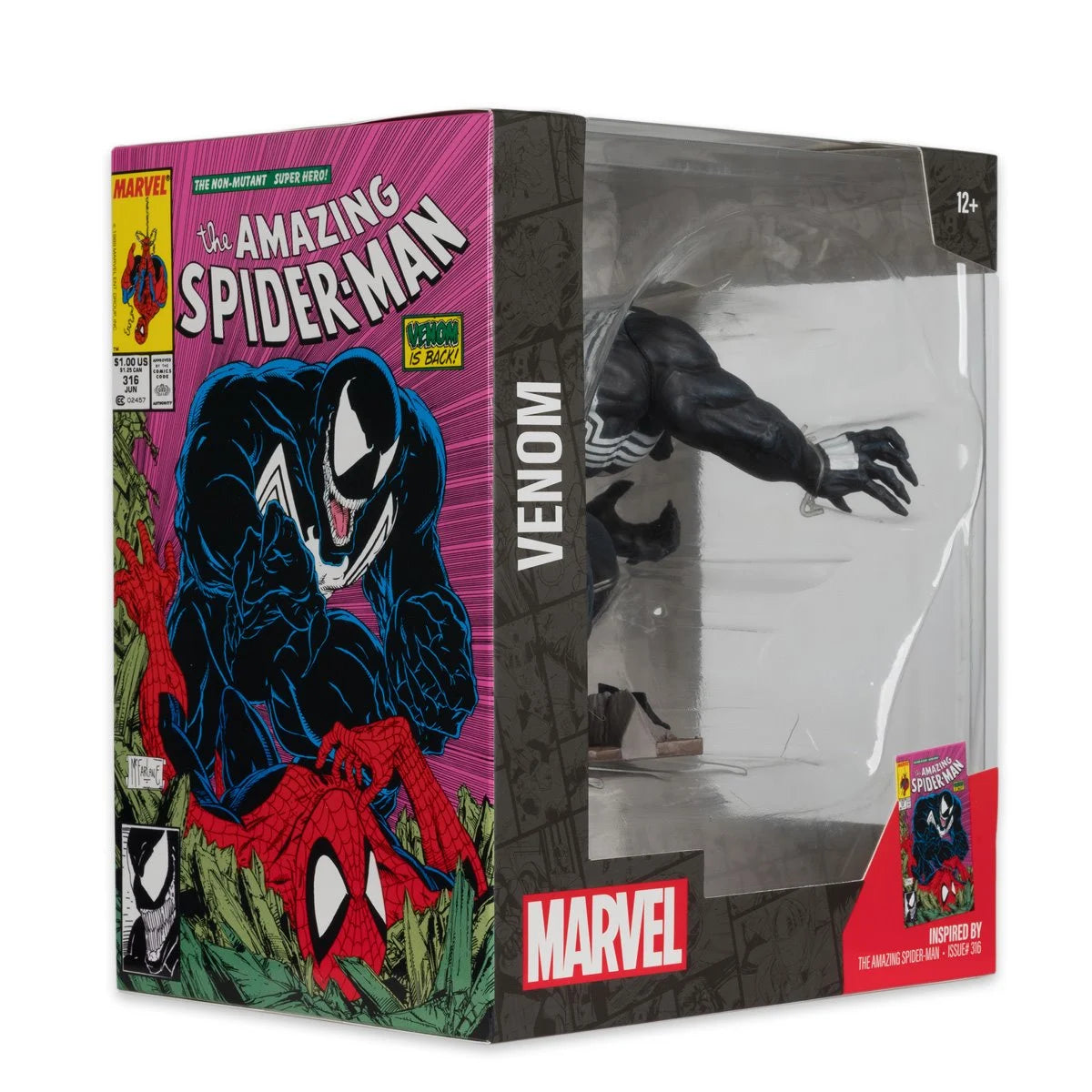McFarlane - Venom 1:10 Scale - The Amazing Spider-Man #316 with Scene Case