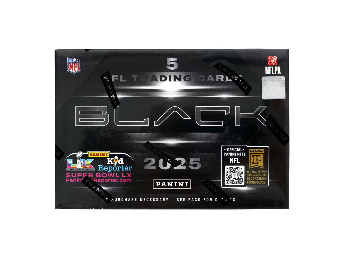 2025 Panini Black Football Hobby Box (2 Autographs Per Box)