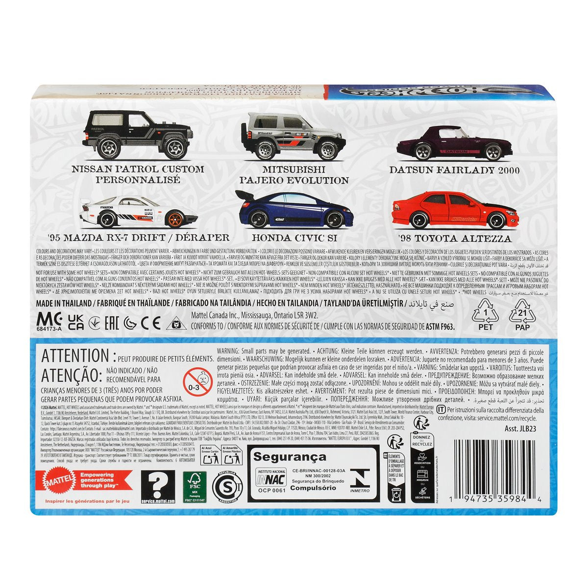 Hot Wheels Silver Series - Streets of Japan 2026 - 6 Pack Collector Set