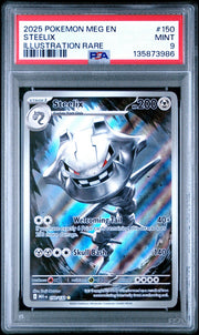 2025 Pokemon Mega Evolution MEG - #150 Steelix Illustration Rare - PSA Graded Card