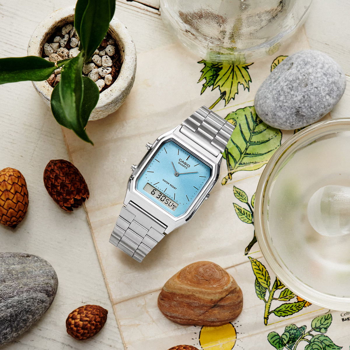 Casio AQ-230A-2A1M Blue Analog-Digital Watch