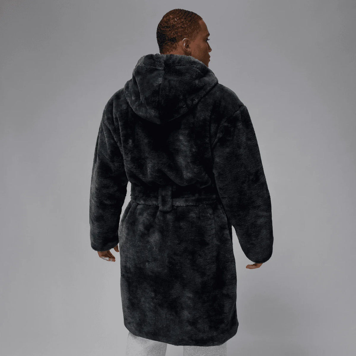 Jordan Brooklyn Men's Faux Fur Robe - HV1044-036