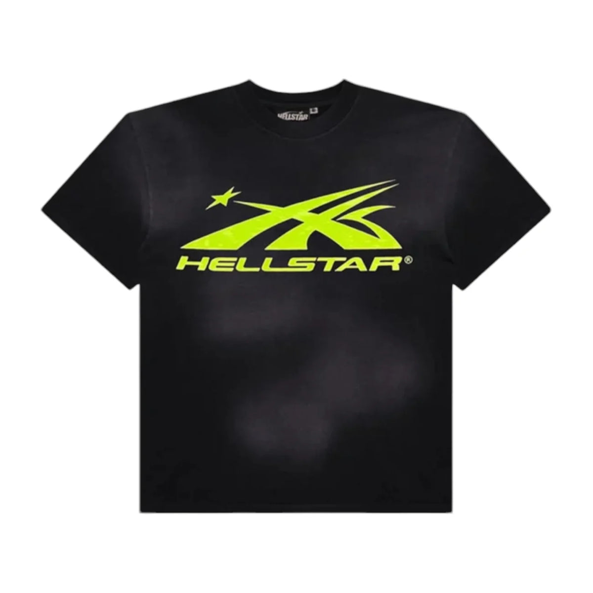 HELLSTAR SPORTS CORE LOGO TEE BLACK/NEON GREEN