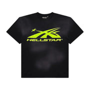 HELLSTAR SPORTS CORE LOGO TEE BLACK/NEON GREEN