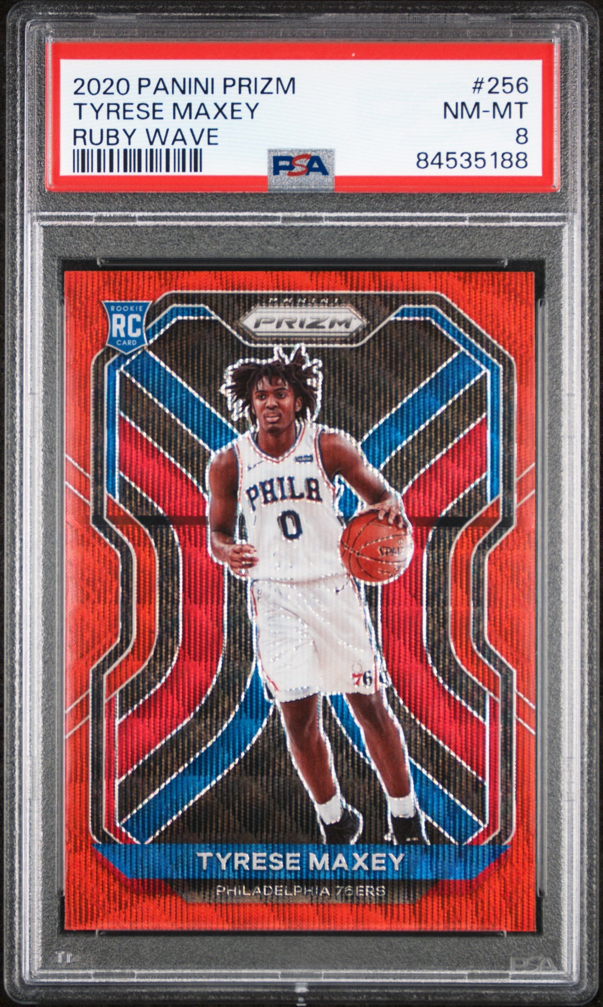 Tyrese Maxey PSA 8 Front - Cert #84535188