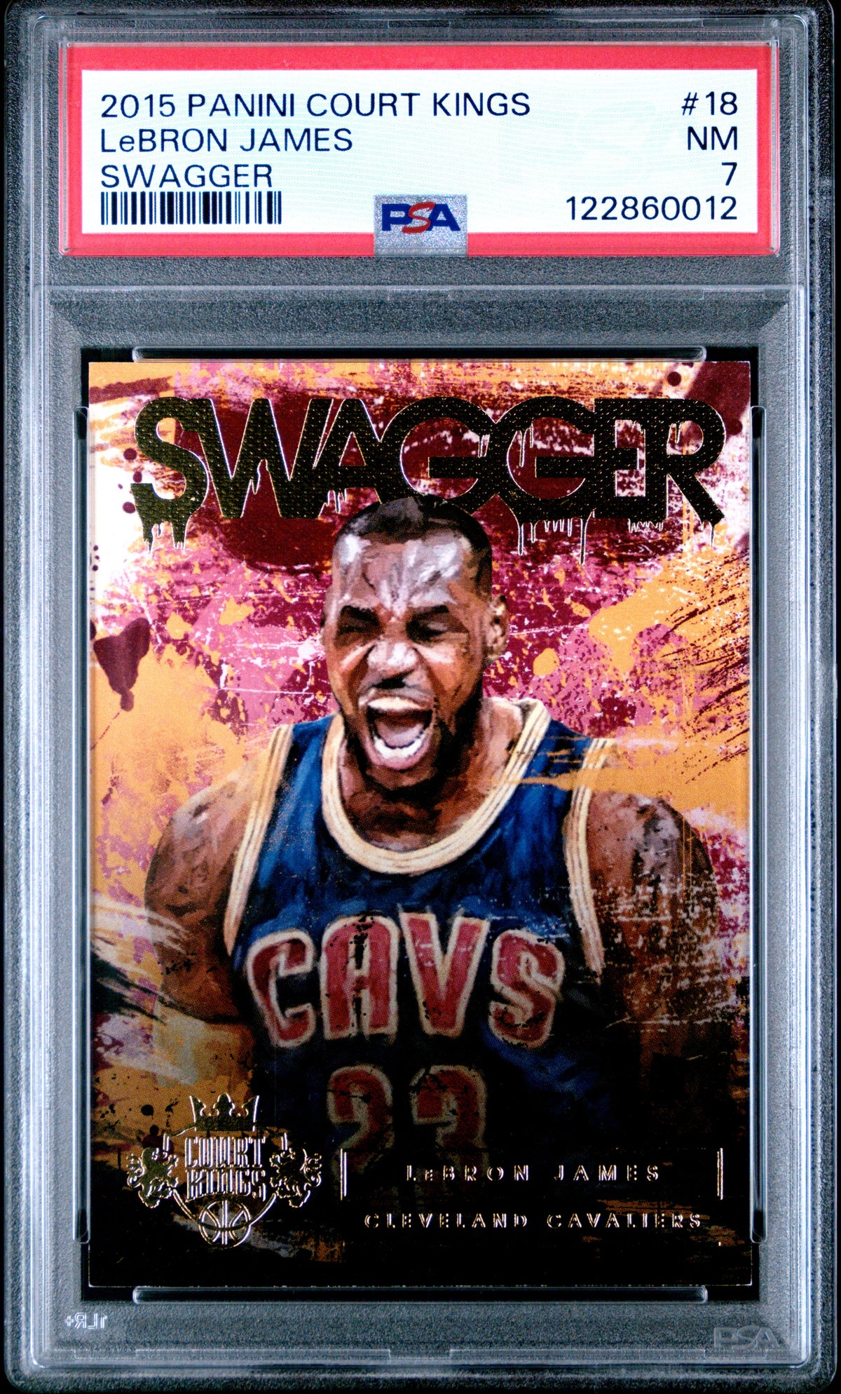 LeBron James PSA 7 Front - Cert #122860012