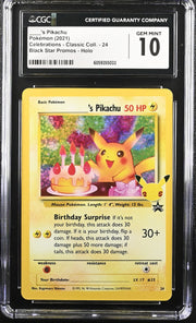 2021 Pokemon Celebrations - Classic Collection Birthday Pikachu 24 CGC 10