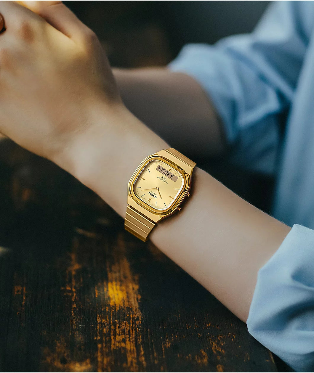 Casio AQ-240EG-9A Analog-Digital Watch - Gold