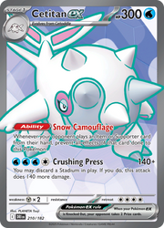 2025 Pokemon DRI-EN - Cetitan ex #210 - Ungraded Raw Card