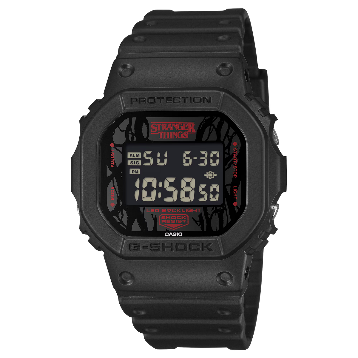 Casio G-Shock Stranger Things Upside Down Watch - DW-5600STT-1