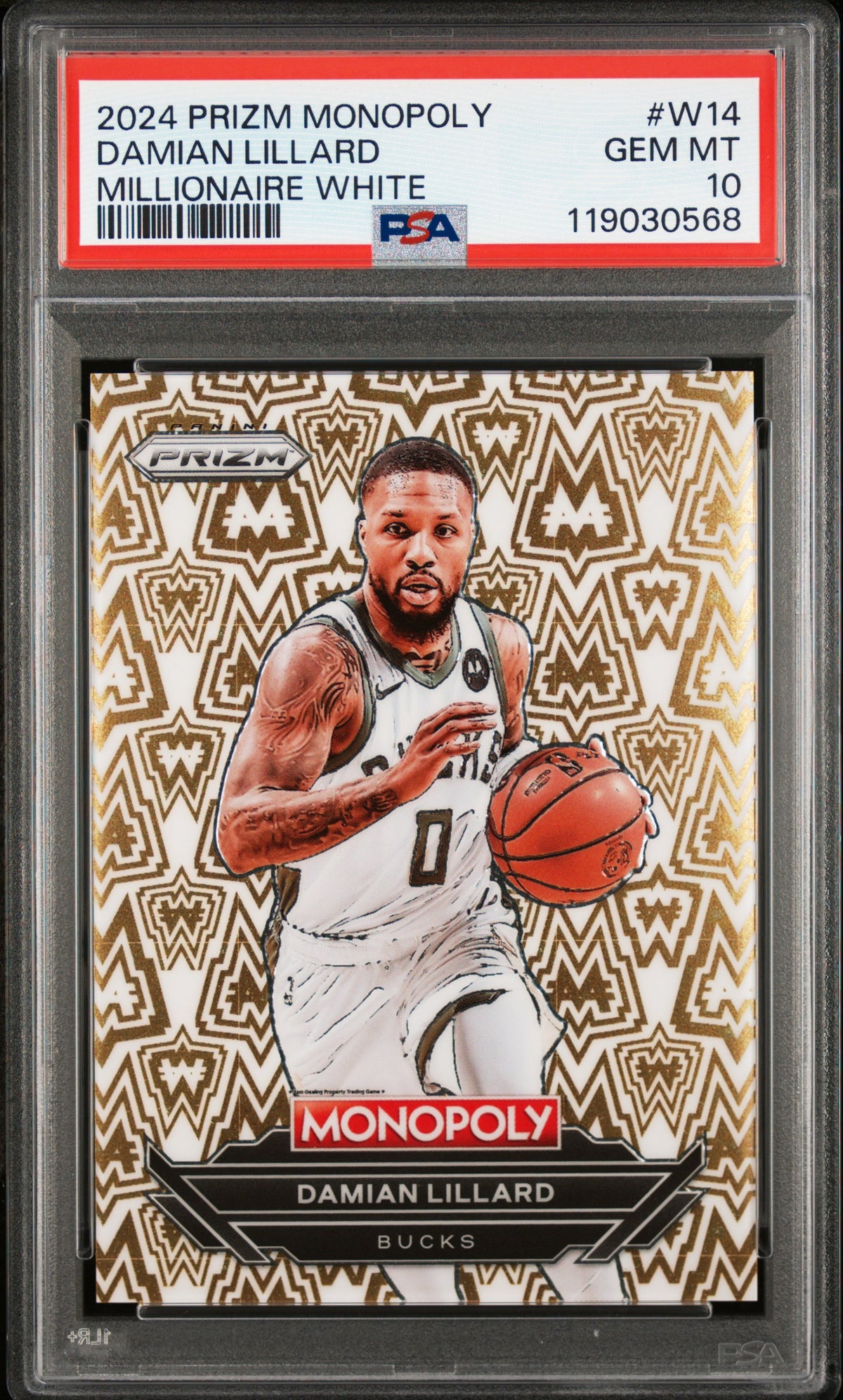 Damian Lillard PSA 10 Front - Cert #119030568