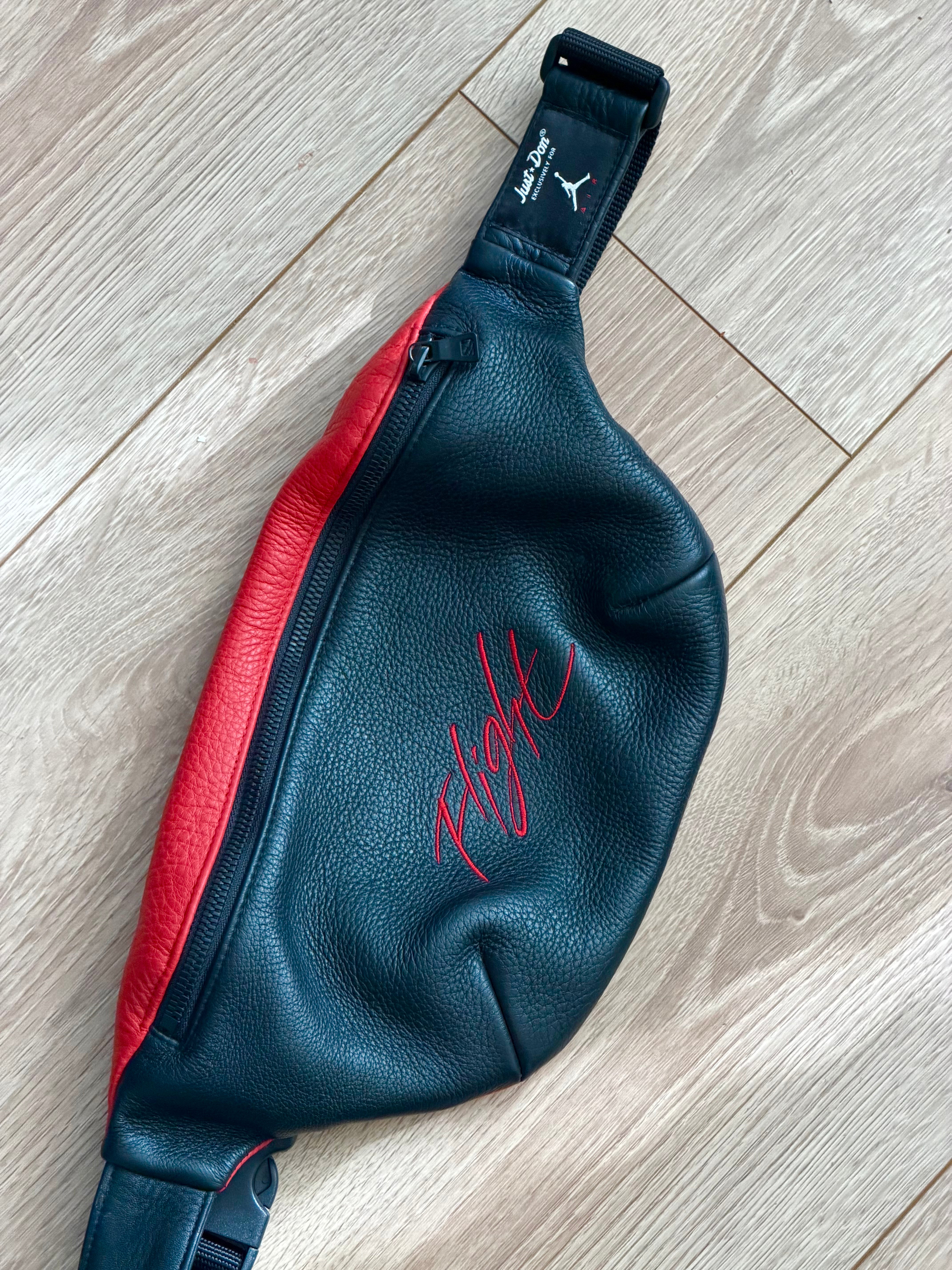 Just Don x Air Jordan 2018 LA All-Star Exclusive Leather Flight Hip Bag