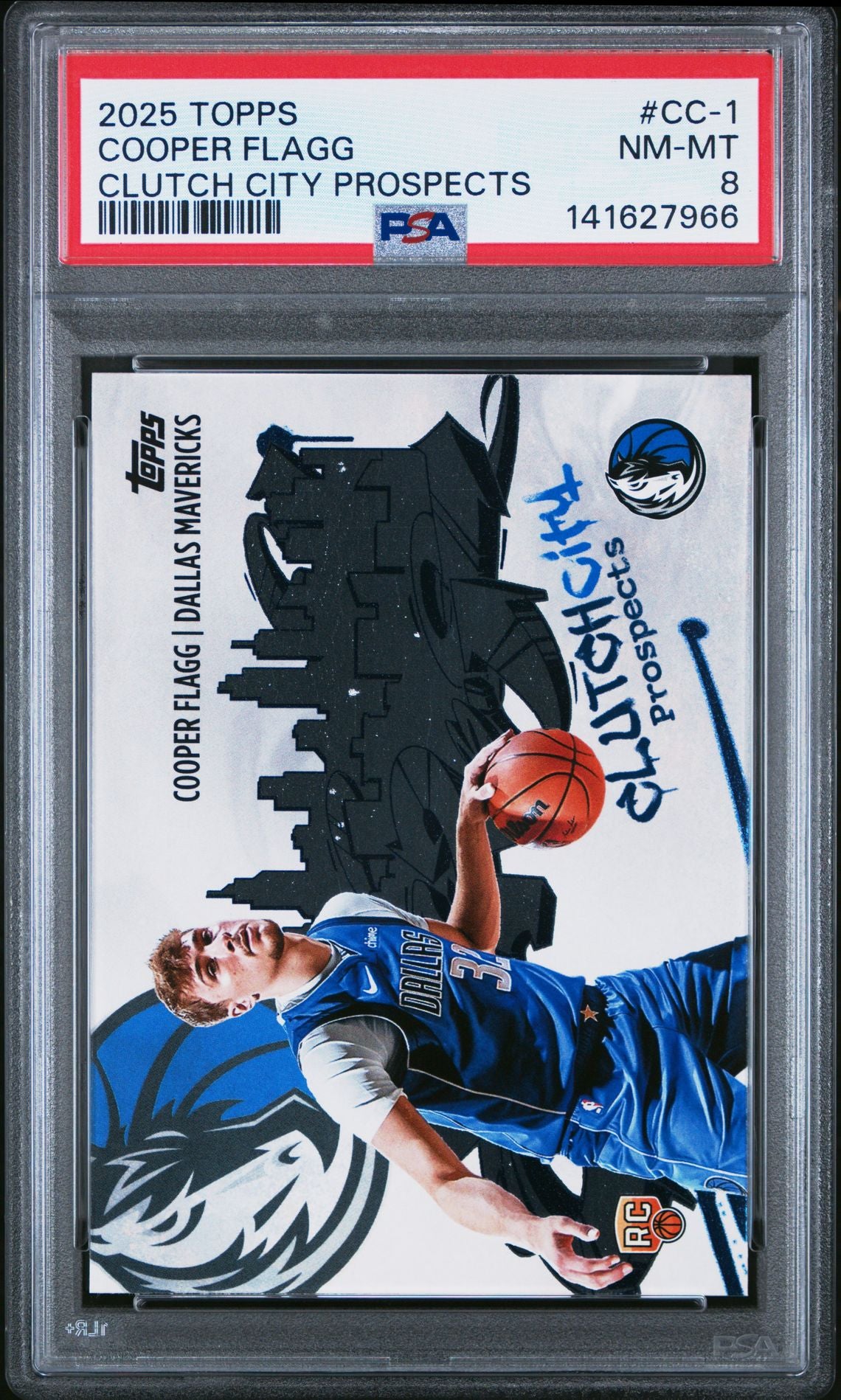 2025 Topps Clutch City Prospects - #CC-1 Cooper Flagg - PSA Graded Card
