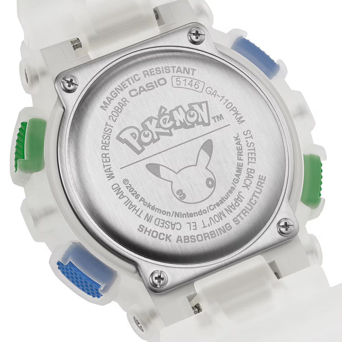 Pokemon Bundle: Casio G-Shock x Pokémon GA-110PKM-7A + Trading Card Boxes