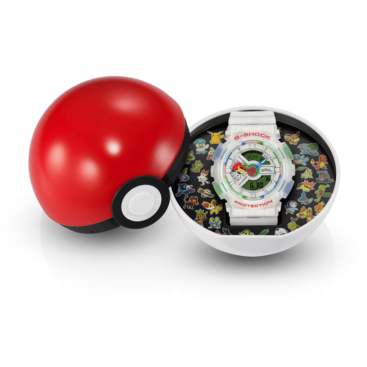 Pokemon Bundle: Casio G-Shock x Pokémon GA-110PKM-7A + Trading Card Boxes