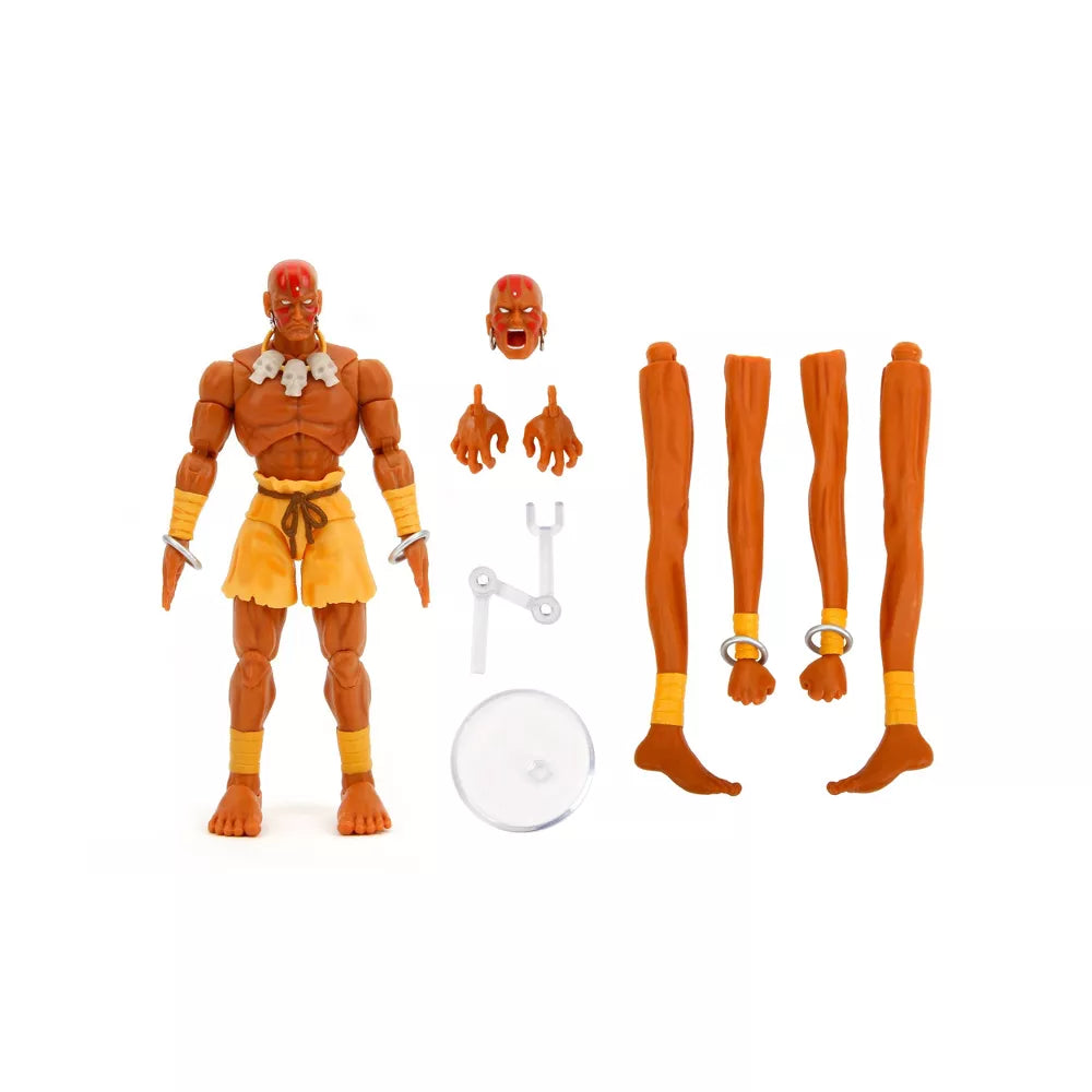 Jada Toys - Street Fighter 2 - The Final Challengers 6 Inch Action Figure Set of 3 - Ken, Chun-Li, Dhalsim
