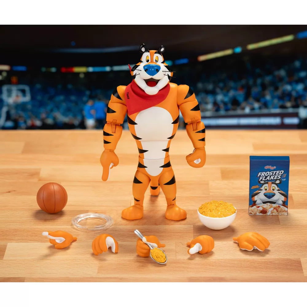 Kellog's Frosted Flakes 6" Tony The Tiger with Cereal Box Packaging - 1:12 Action Figure - Jada Toys