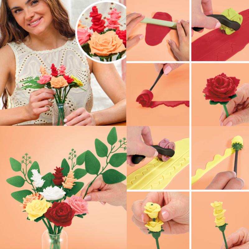 Blooms Rosy Petite Bouquet Kit – Complete Flower Making Craft Kit (PRE-ORDER OCT 2026)